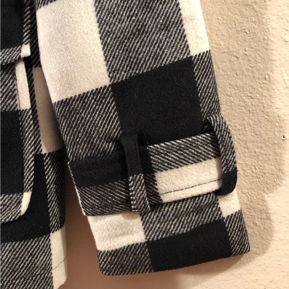 Womens Urban Republic Collection Plaid Pea Coat - Picture 5 of 16